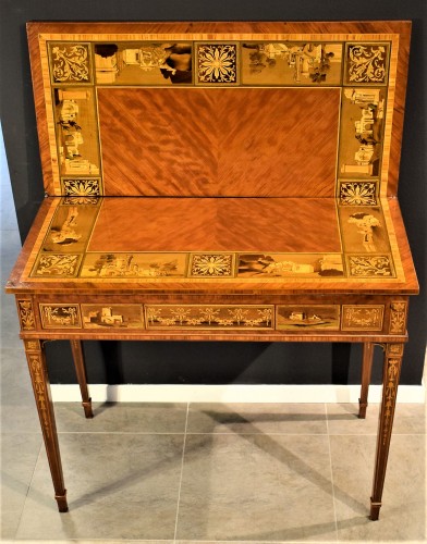 Louis XVI - Table à Jeu Louis XVI, atelier de Giuseppe Maggiolini